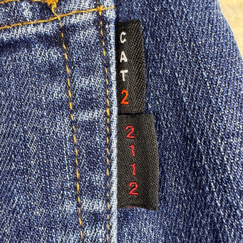 Tecgen FR Flame Resistant Denim Jeans Mens 42x30 Workwear Blue - Picture 12 of 13